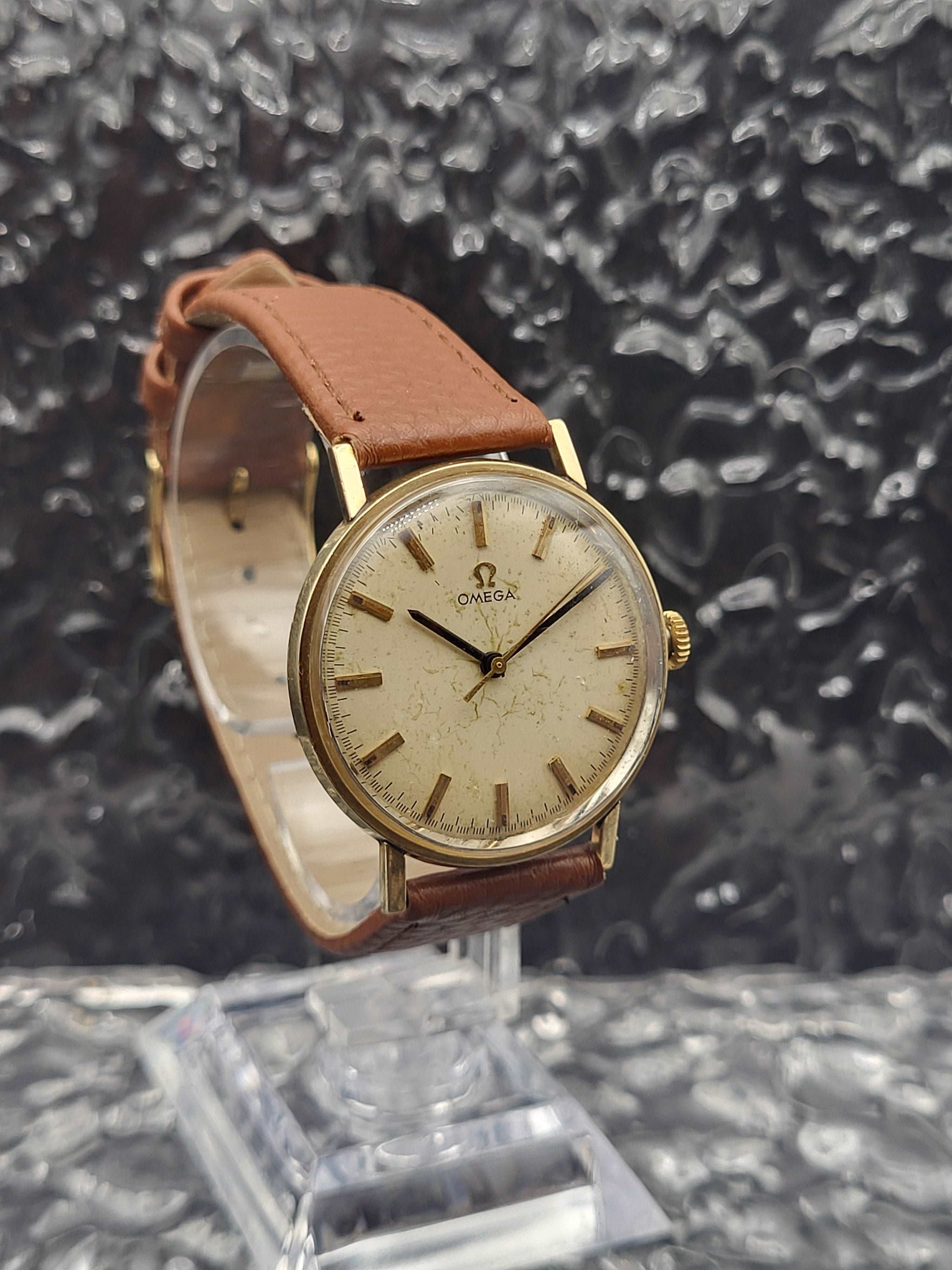 Omega Cal. 601 - Ref. P6313 - 10k GF - Patina - Handwinder - Red Robin Watches