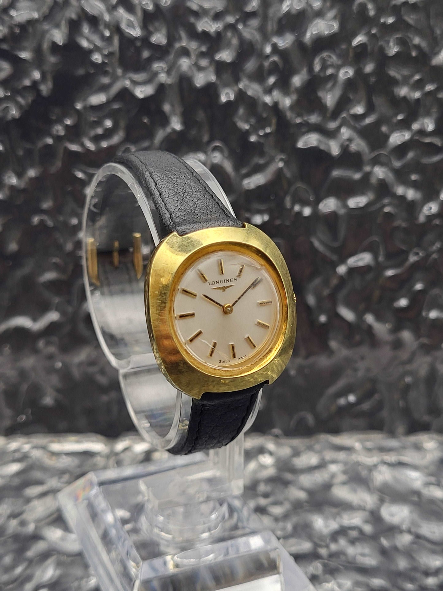 Longines Ref. 1002 - Kal. 460 - Handwinder - Dames - Zilver Sunburst