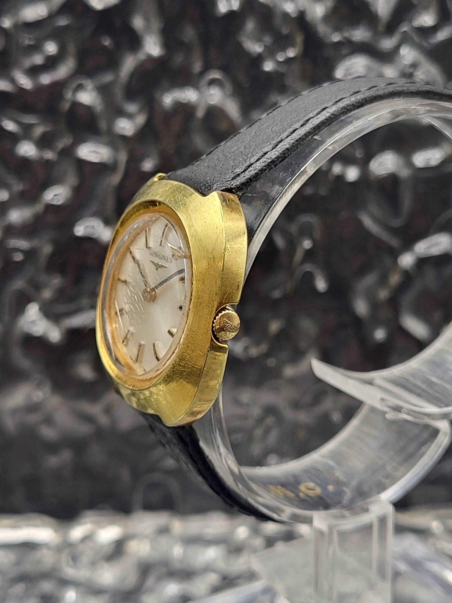Longines Ref. 1002 - Kal. 460 - Handwinder - Dames - Zilver Sunburst