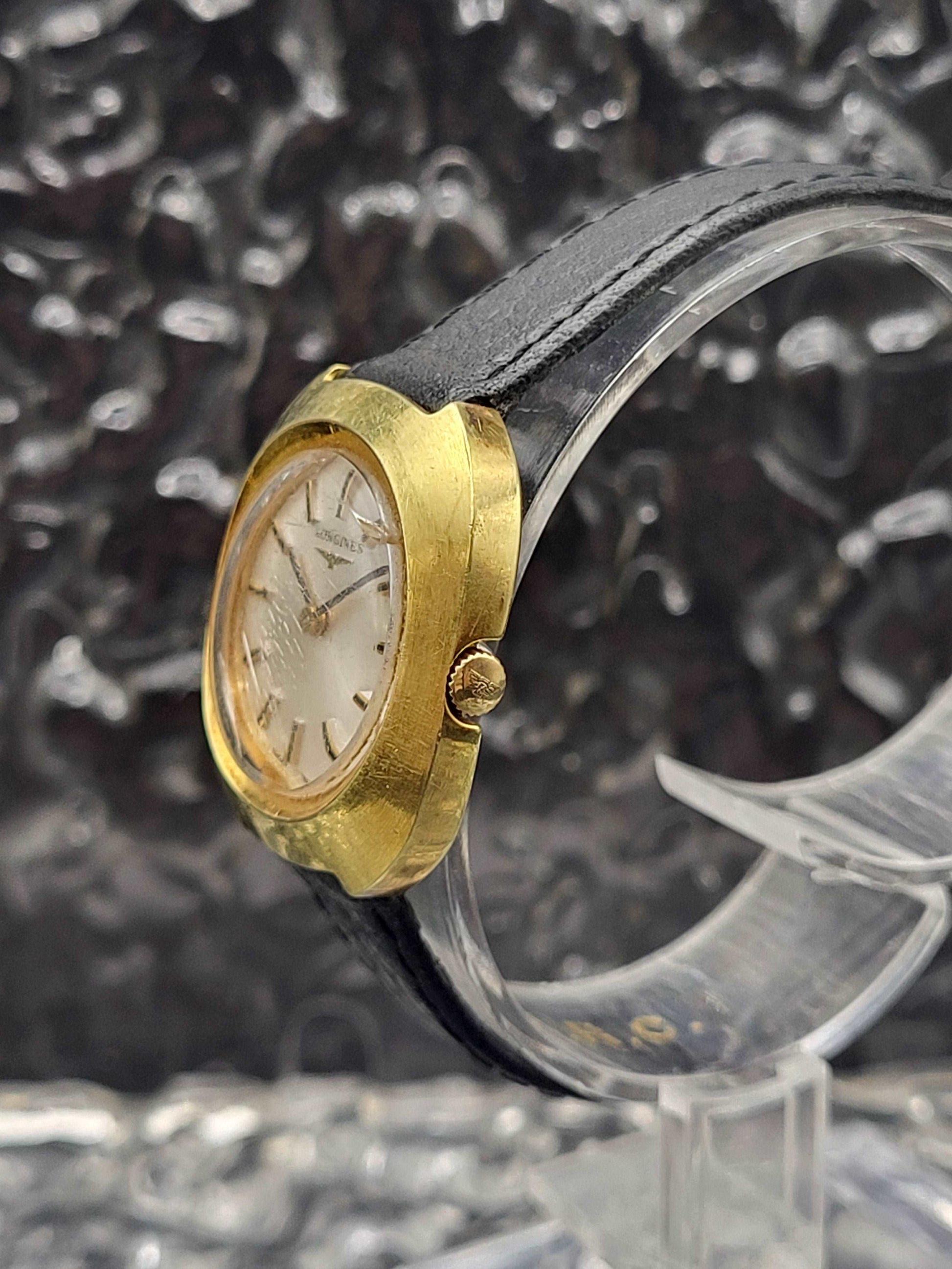 Longines Ref. 1002 - Kal. 460 - Handwinder - Dames - Zilver Sunburst