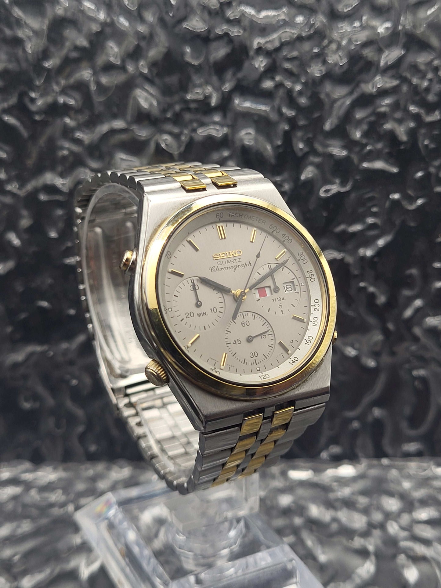 Seiko Chronograaf - Ref. 7A38-7280 - Quartz - Two Tone