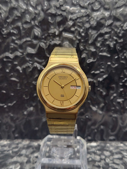 Seiko SQ - Ref. 5Y23-6A00 - Dag Datum - Goudkleurig