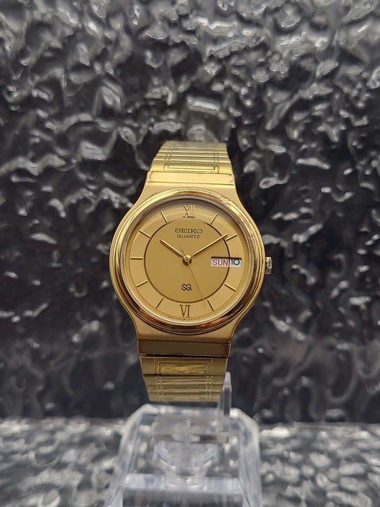 Seiko SQ - Ref. 5Y23-6A00 - Dag Datum - Goudkleurig