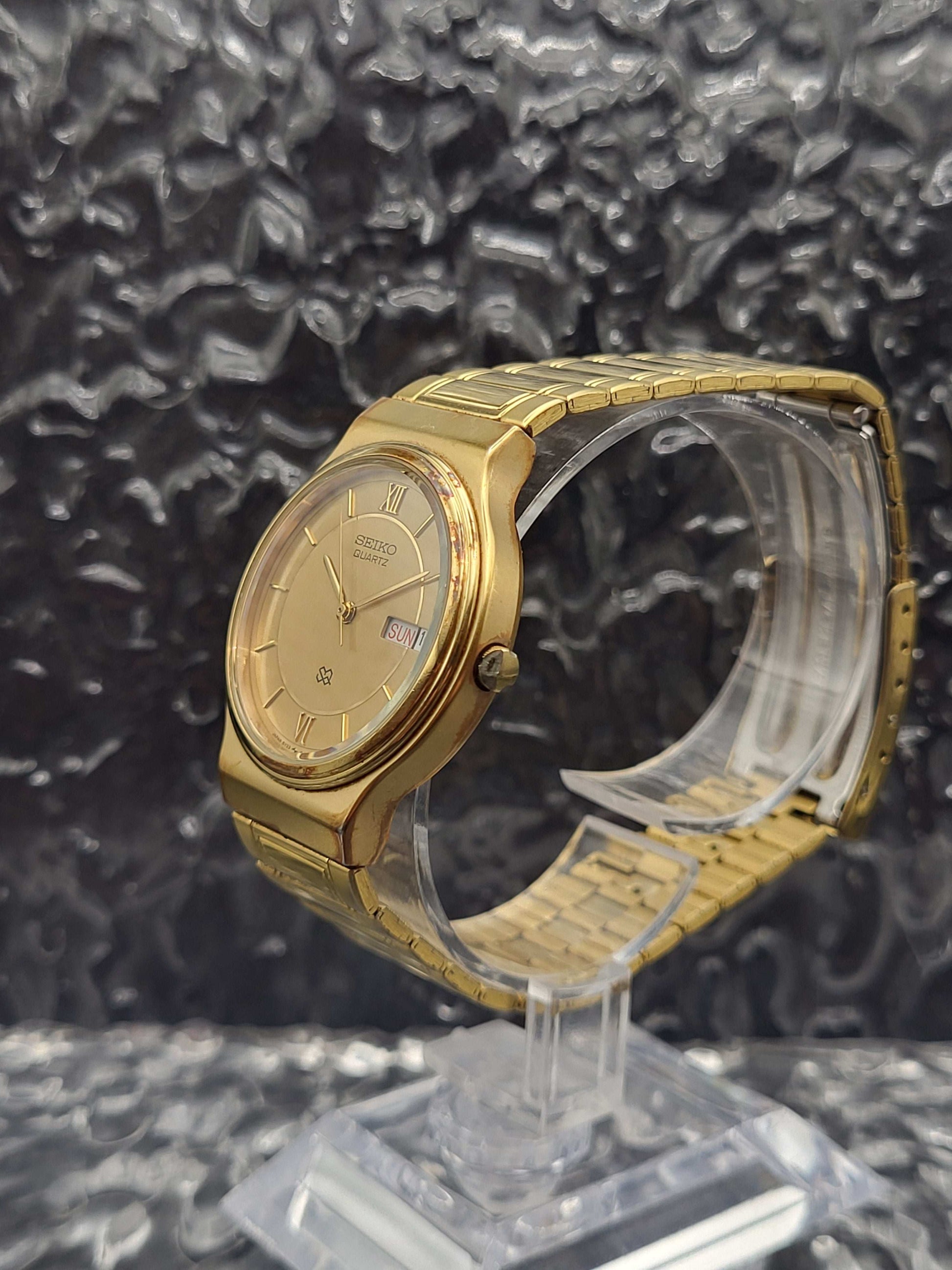 Seiko SQ - Ref. 5Y23-6A00 - Dag Datum - Goudkleurig