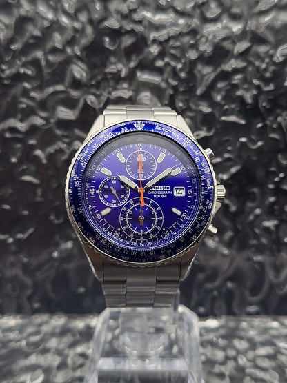 Seiko Flightmaster - Ref. 7T92-0CF0 - Quartz - Blauw
