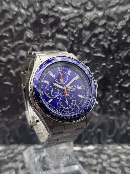 Seiko Flightmaster - Ref. 7T92-0CF0 - Quartz - Blauw
