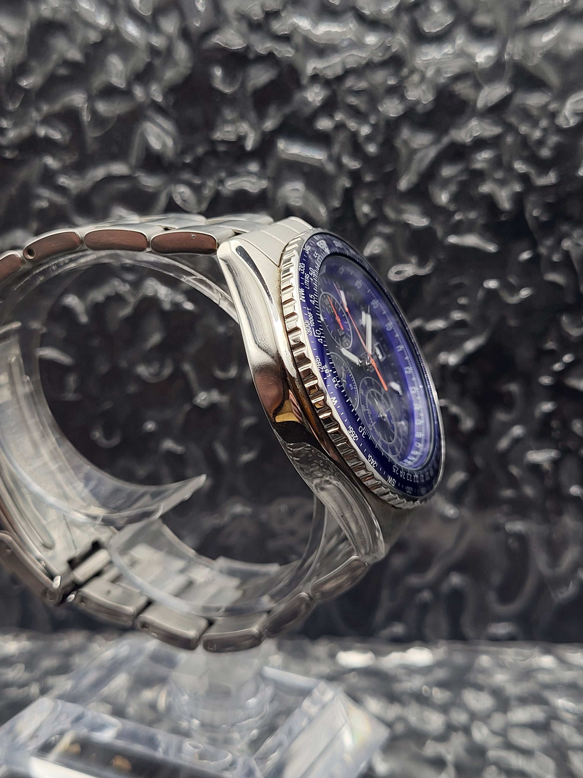 Seiko Flightmaster - Ref. 7T92-0CF0 - Quartz - Blauw
