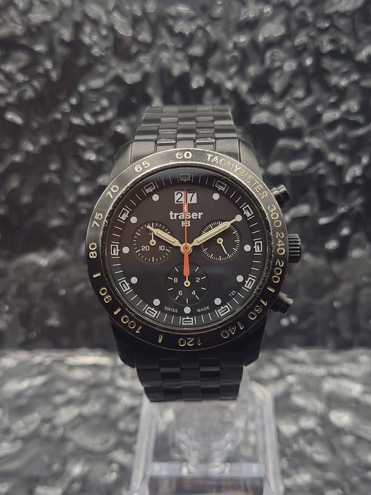 Traser H3 Classic Chronograph - Ref. T4004.357.37.01 - Black PVD - Quartz