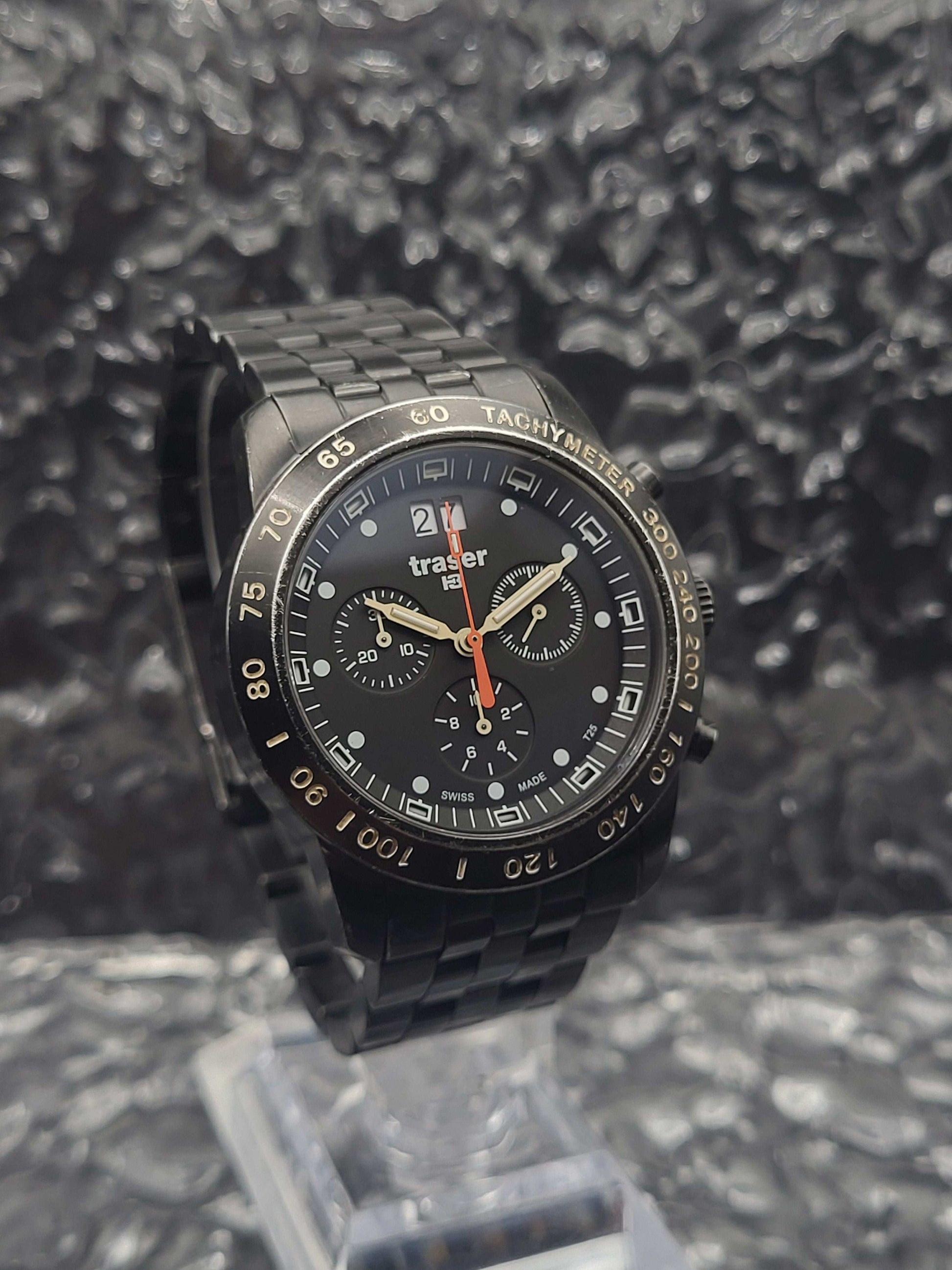 Traser H3 Classic Chronograph - Ref. T4004.357.37.01 - Black PVD - Quartz