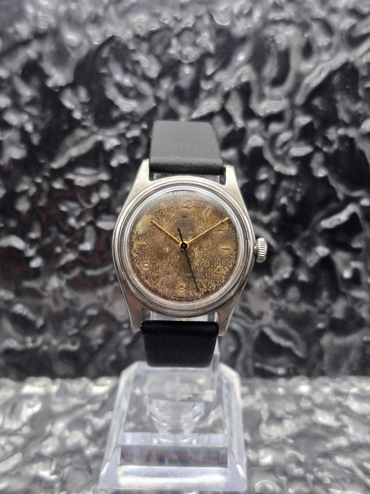 Rolex Oyster Double Signed Tropical Dial Ref. 4444 Manual - Red Robin Watches