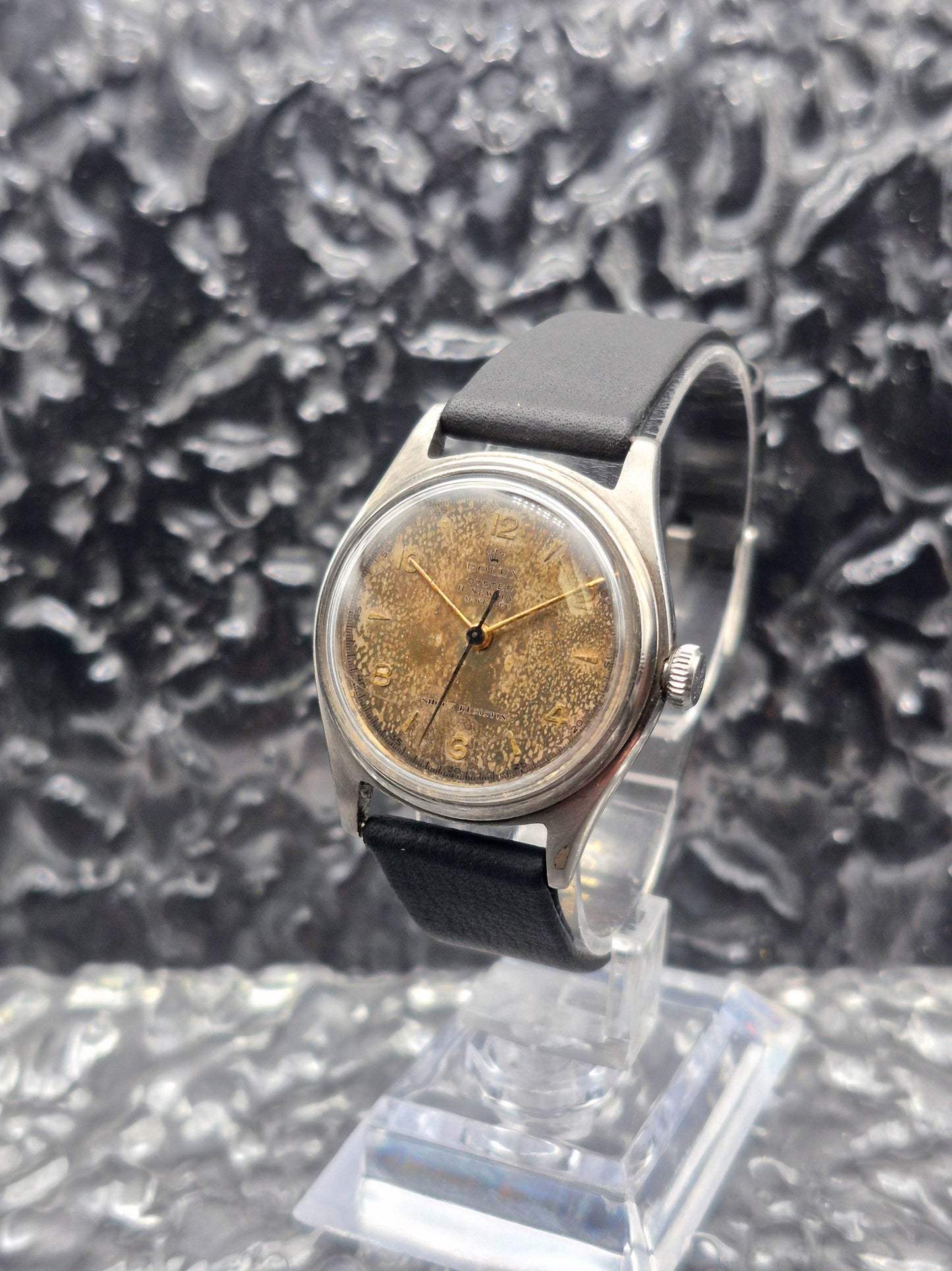 Rolex Oyster Double Signed Tropical Dial Ref. 4444 Manual - Red Robin Watches