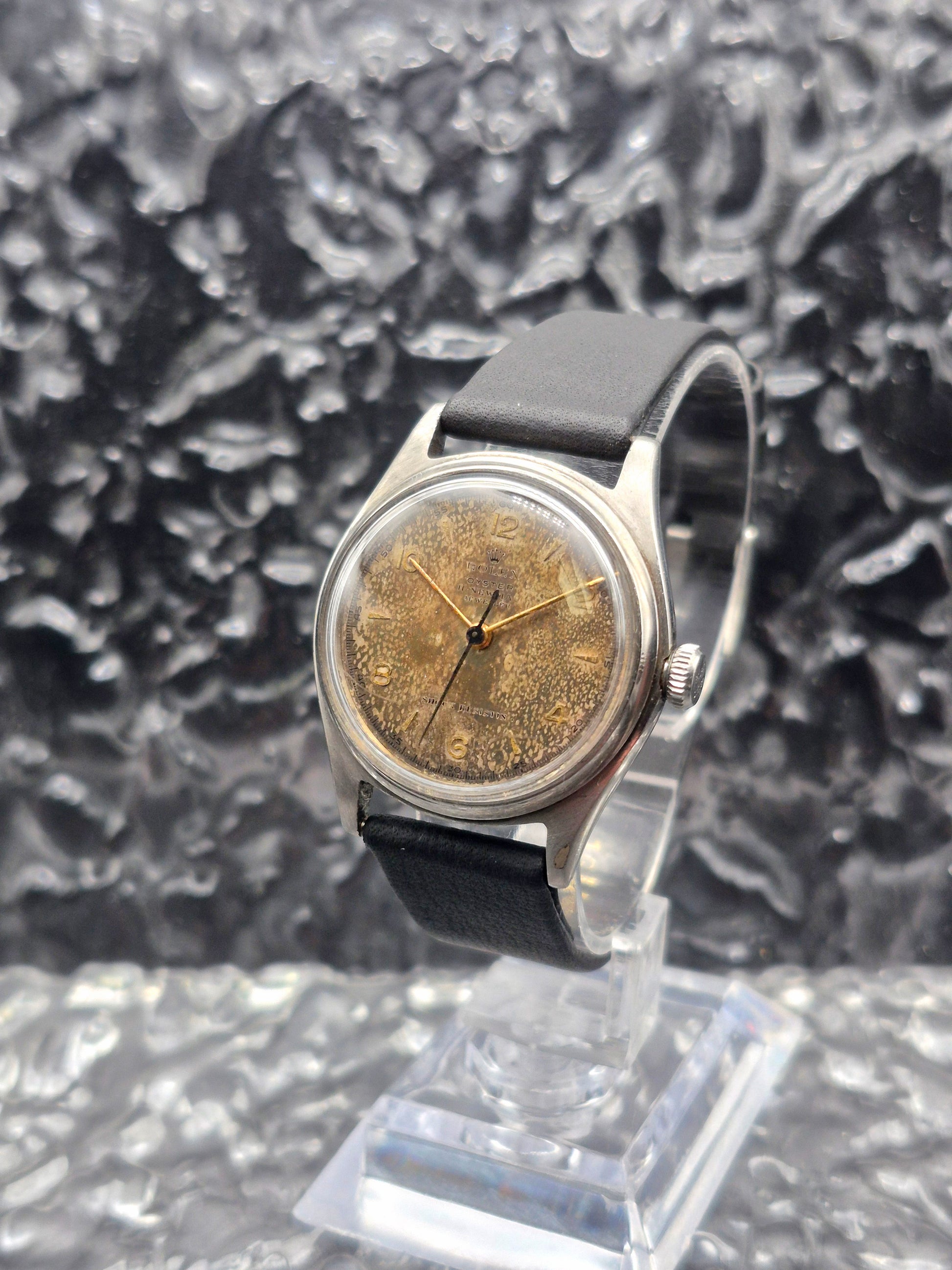 Rolex Oyster Double Signed Tropical Dial Ref. 4444 Manual - Red Robin Watches