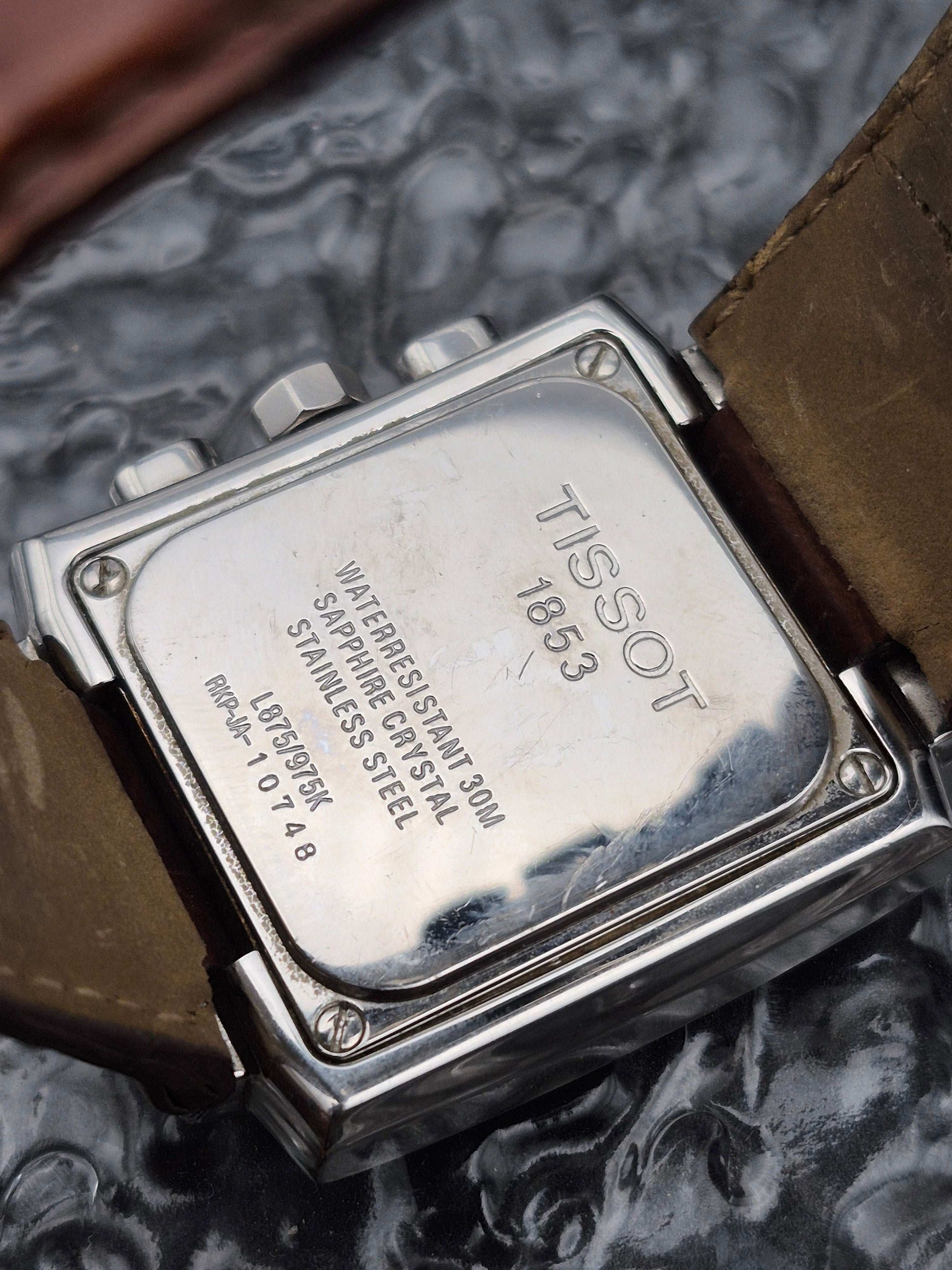 Tissot 1853 Quartz Chronograph Ref. L875/975K White Dial Swiss Made - Red Robin Watches