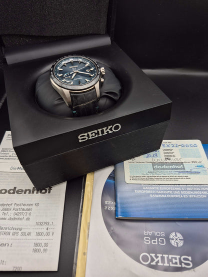 Seiko Astron GPS Solar Ref. 8X22-0AG0 - SSE115J1 Full Set - Red Robin Watches