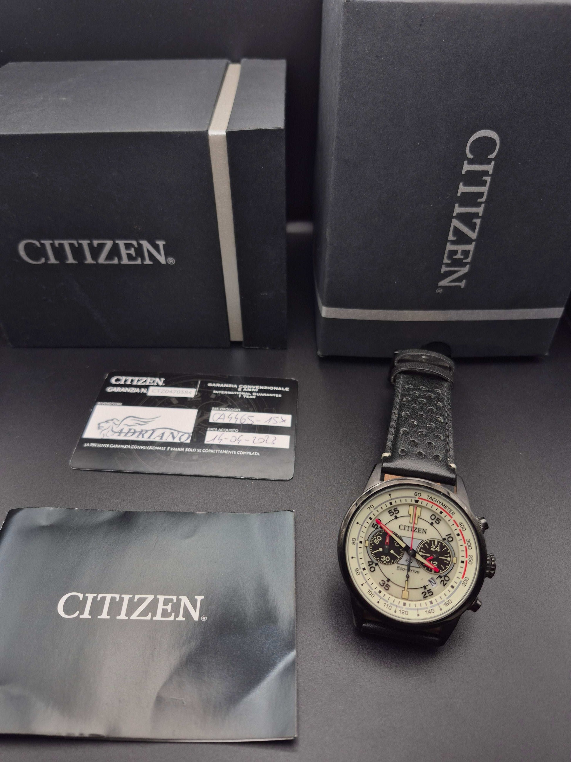 Citizen Eco-Drive Rally Chronograph Ref. CA4465-15X Full Set
