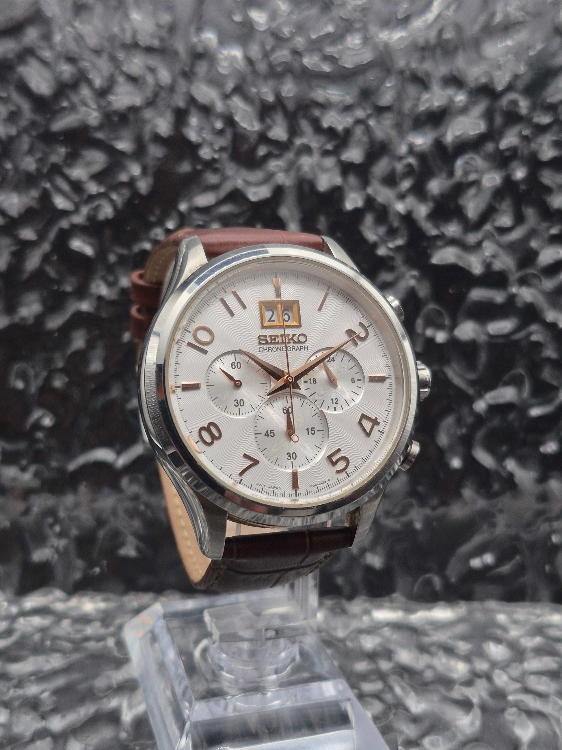 Seiko Quartz Chronograph Ref. SPC087 - 7T04-0AE0 Big Date - Red Robin Watches