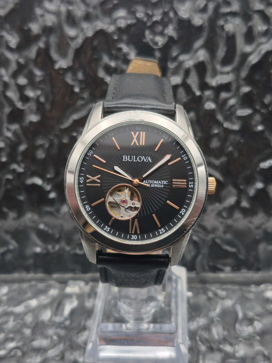 Bulova Marine Star Ref. 98A144 Two Tone Automatic Open Heart - Red Robin Watches