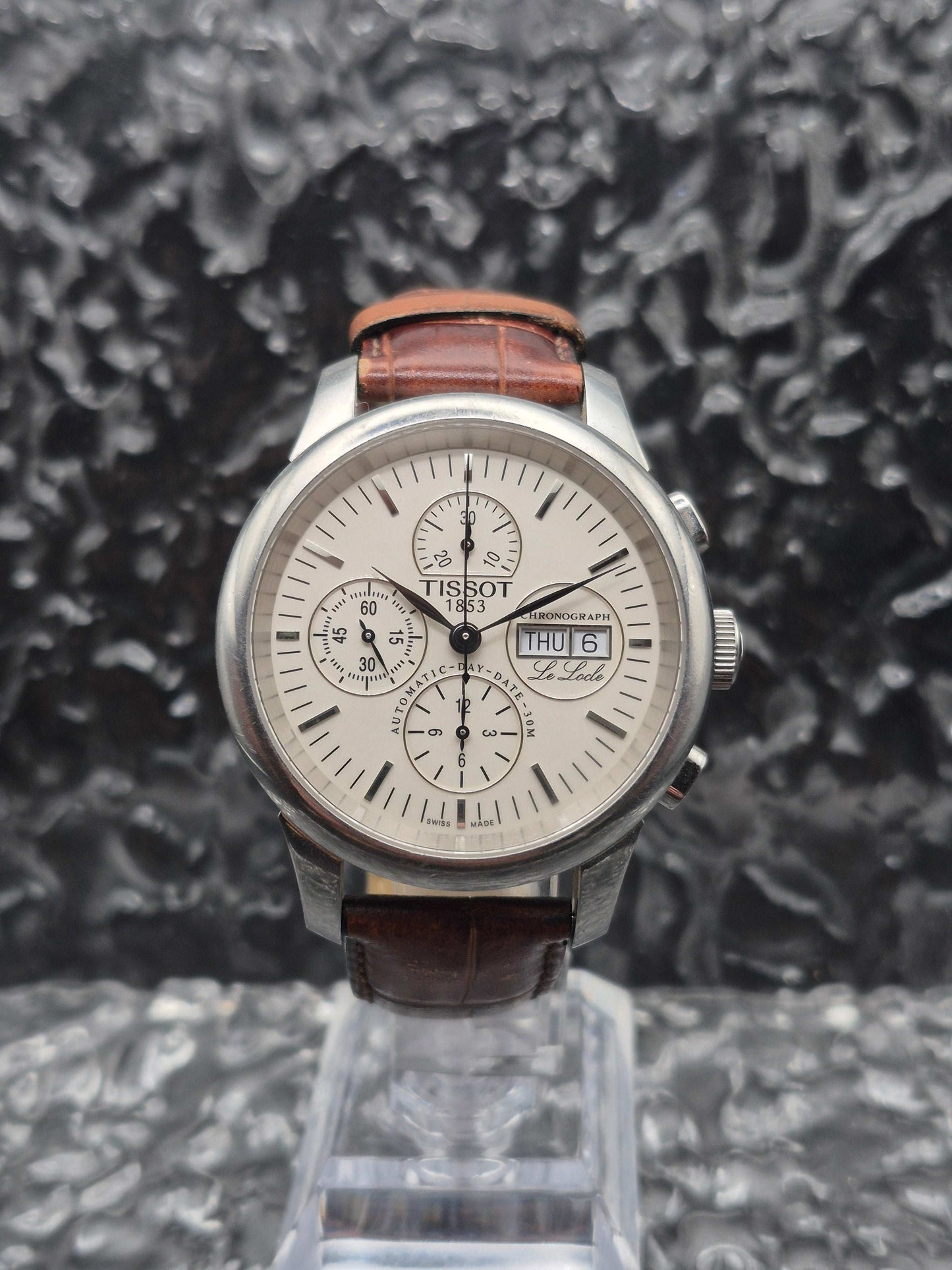 Tissot Le Locle Chronograph Ref. L168/268 Creme Dial Automatic Day Date