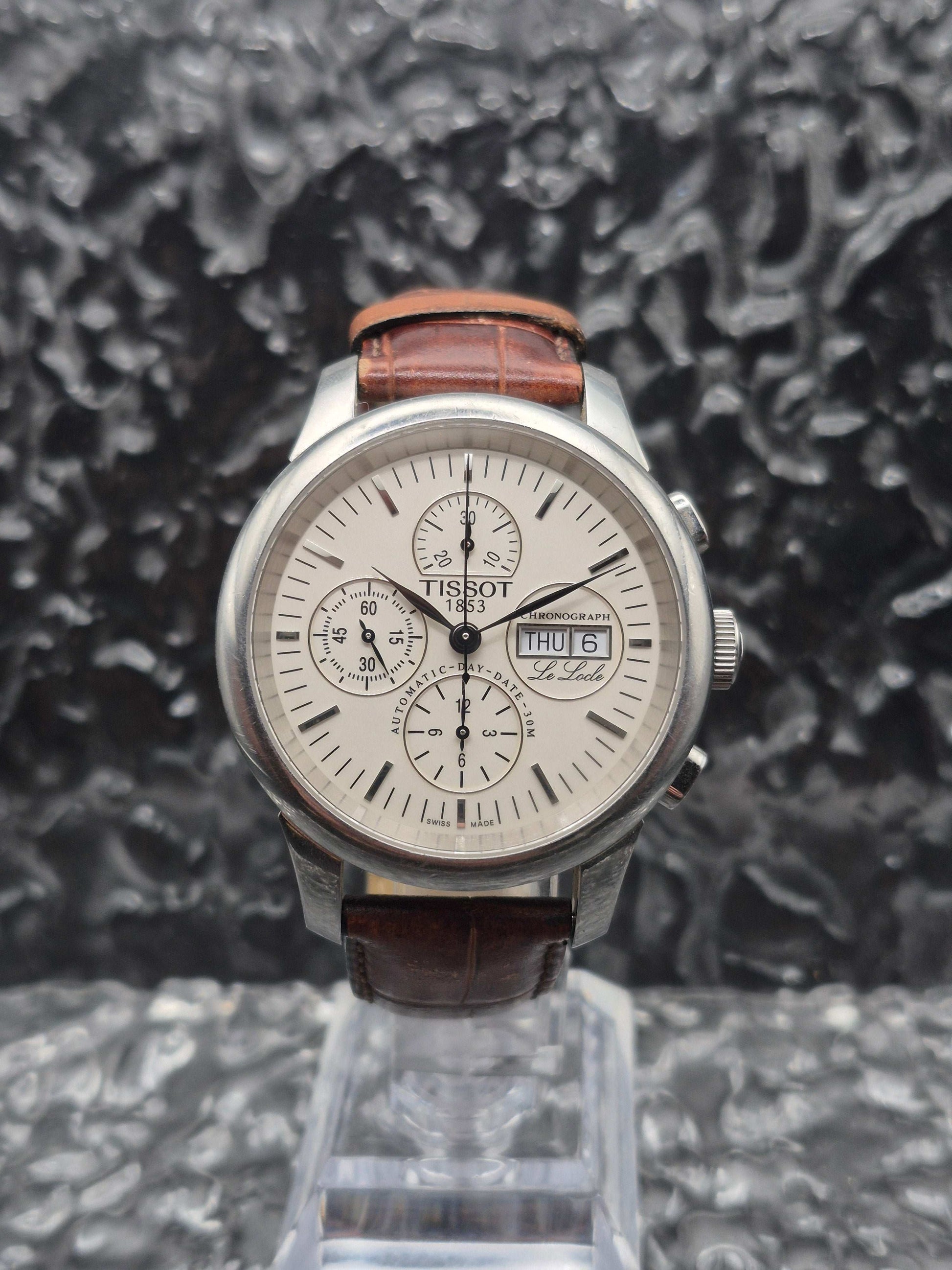 Tissot Le Locle Chronograph Ref. L168/268 Creme Dial Automatic Day Date