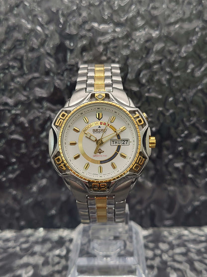 Seiko Kinetic Sports 100 - Ref. 5M43-0A39 - Day Date - Full Set