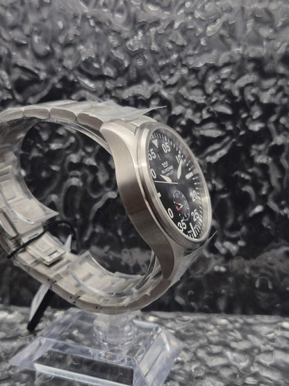 Glycine Airpilot Ref. GL0363 Full Set Brand New Black Dial Quartz - Red Robin Watches