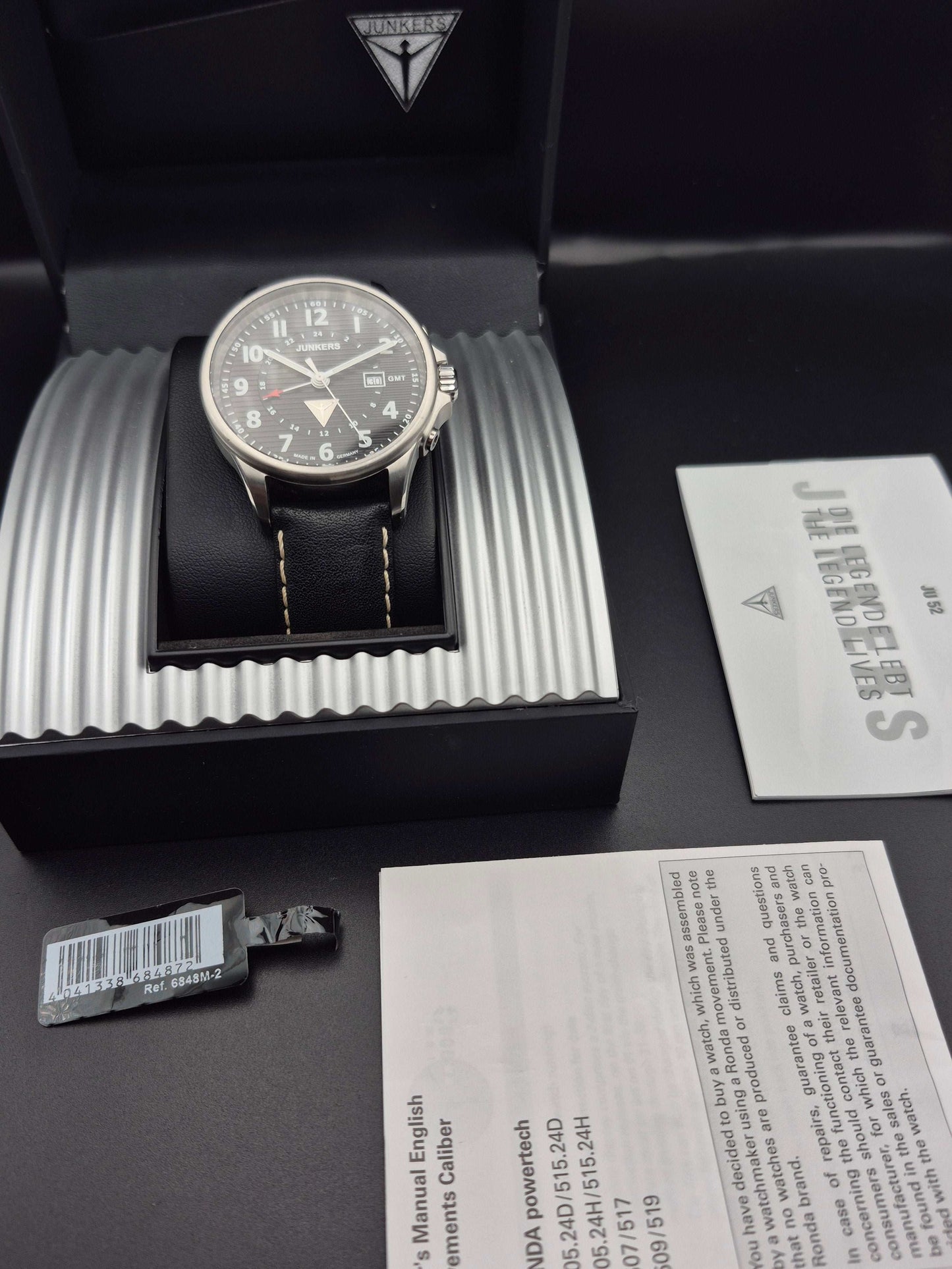 Junkers GMT Tante JU 52 Ref. 6848-2 Full Set Quartz - Red Robin Watches