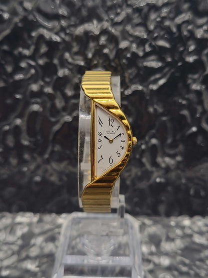Seiko Rivoli 'Half Moon' - Ref. 1F20-5D50 - White Dial - Quartz - New Battery