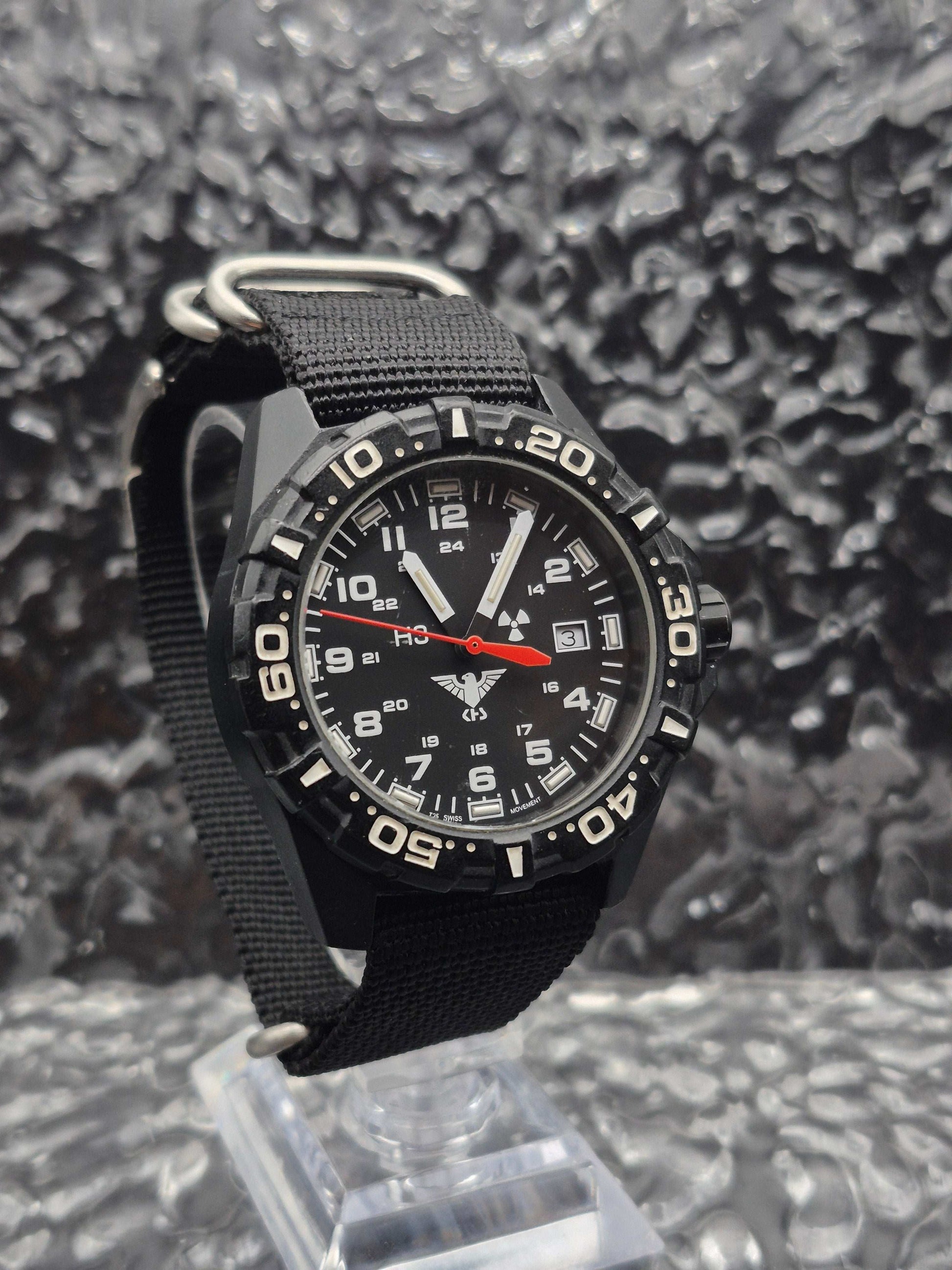 KHS H3 Tactical Quartz NATO Strap Date Window