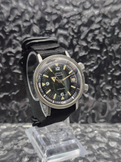 Olma Caravelle Super Compressor Ref. 0748/3 1960s Automatic Diver - Red Robin Watches