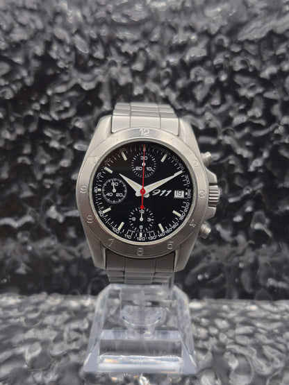 Porsche Design By Eterna Ref. 1506.41 Black Dial - Box And Cufflinks - Red Robin Watches