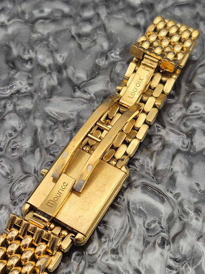 Maurice Lacroix Tank Ref. 32538 Quartz Unique Dial Gold Tone