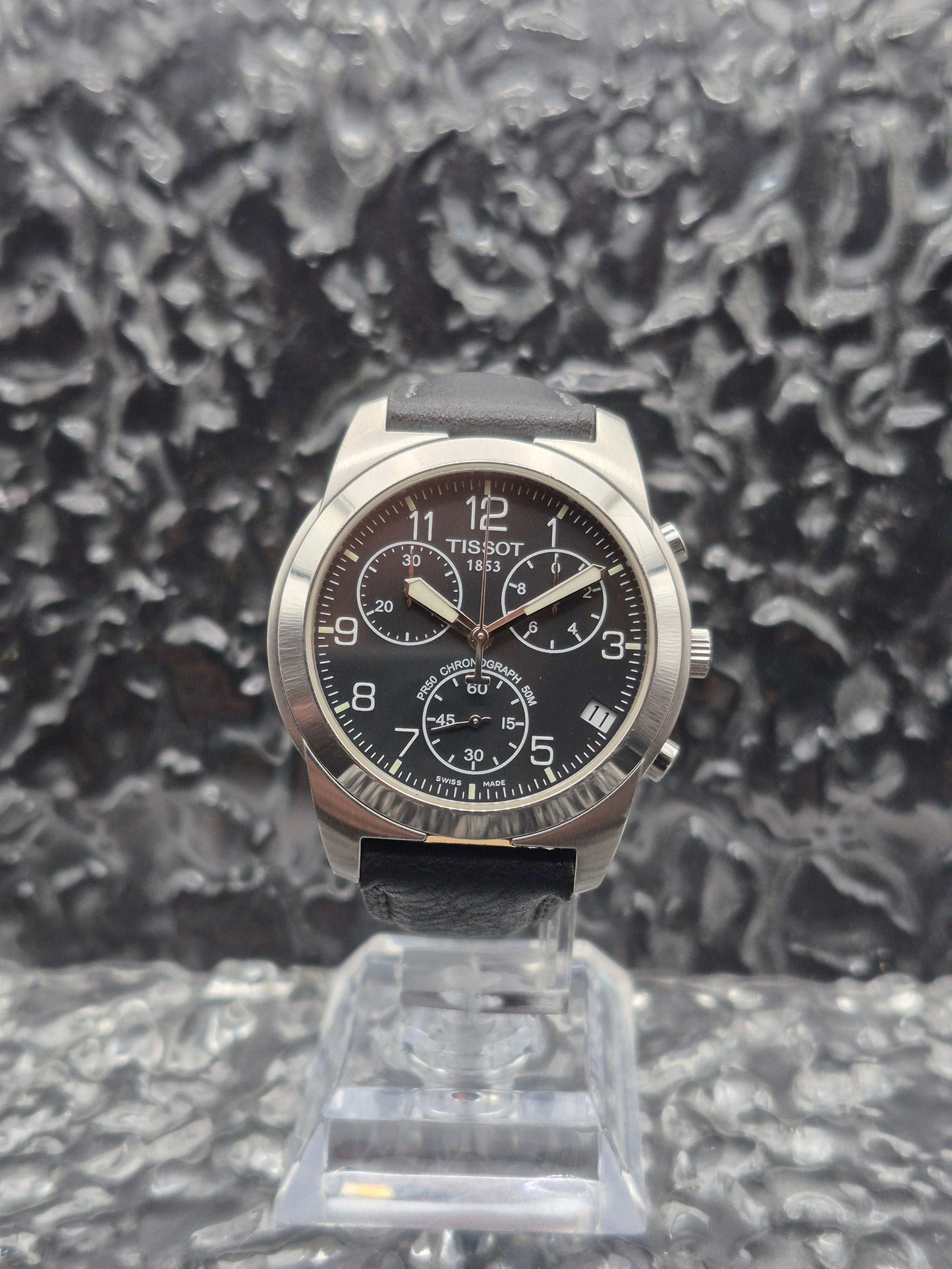 Tissot 1853 PR50 Quartz Chronograph Ref. J378/478 Black Dial - Red Robin Watches