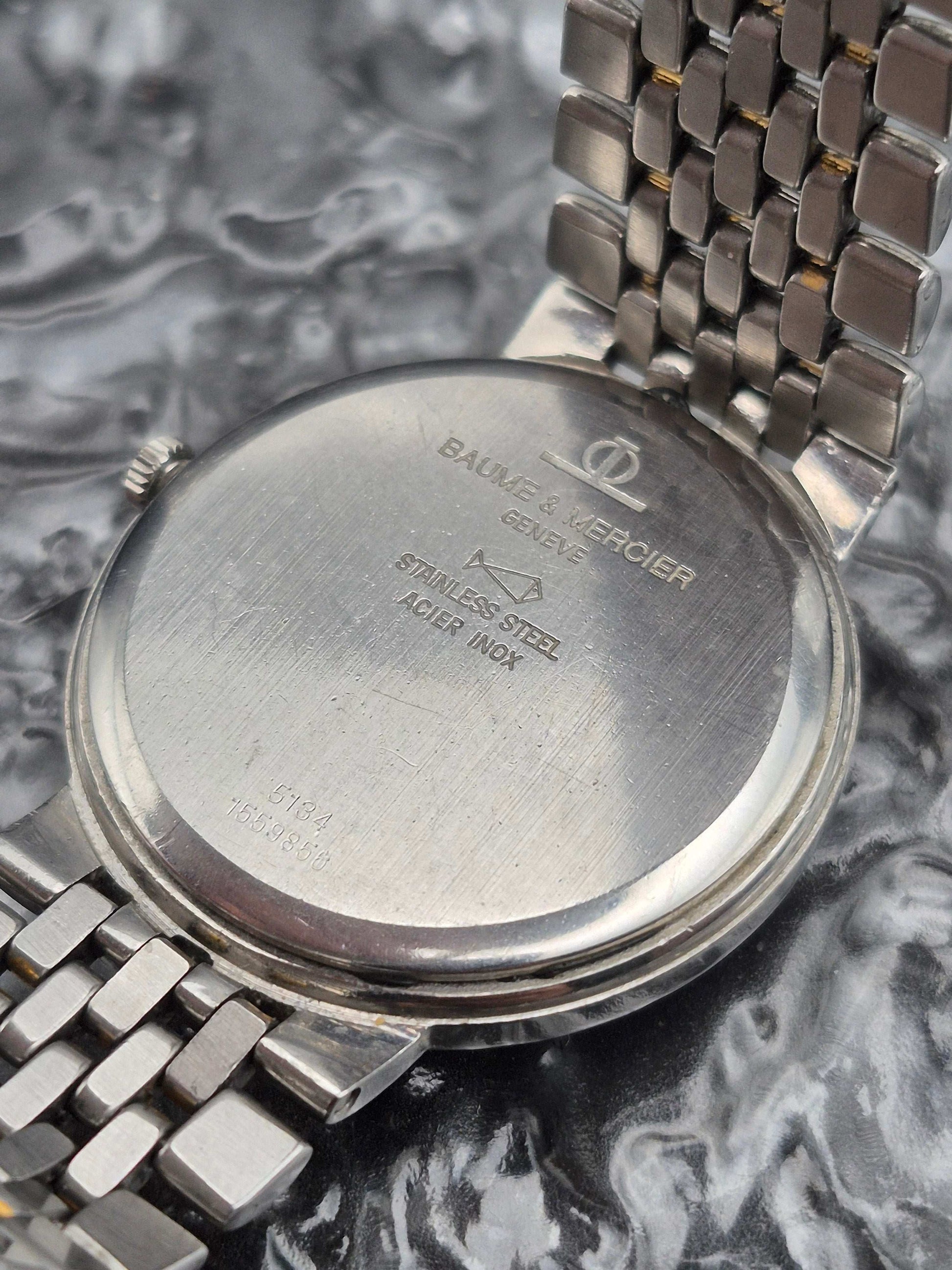Baume Et Mercier Moonphase Triple Date Ref. 5134 Quartz BOR Bracelet