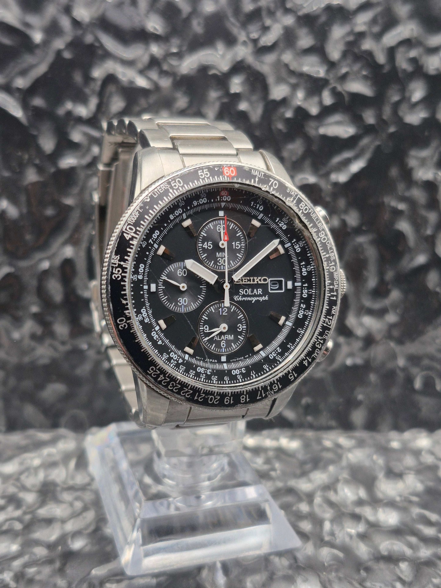 Seiko Solar Flightmaster Ref. V172-0AC0 - SSC007 Chronograph - Red Robin Watches