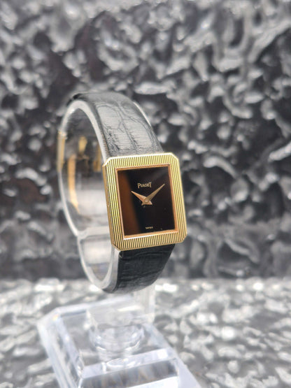 Piaget Protocole Onyx Black Dial Ref. 4154 Solid Gold - Original Buckle