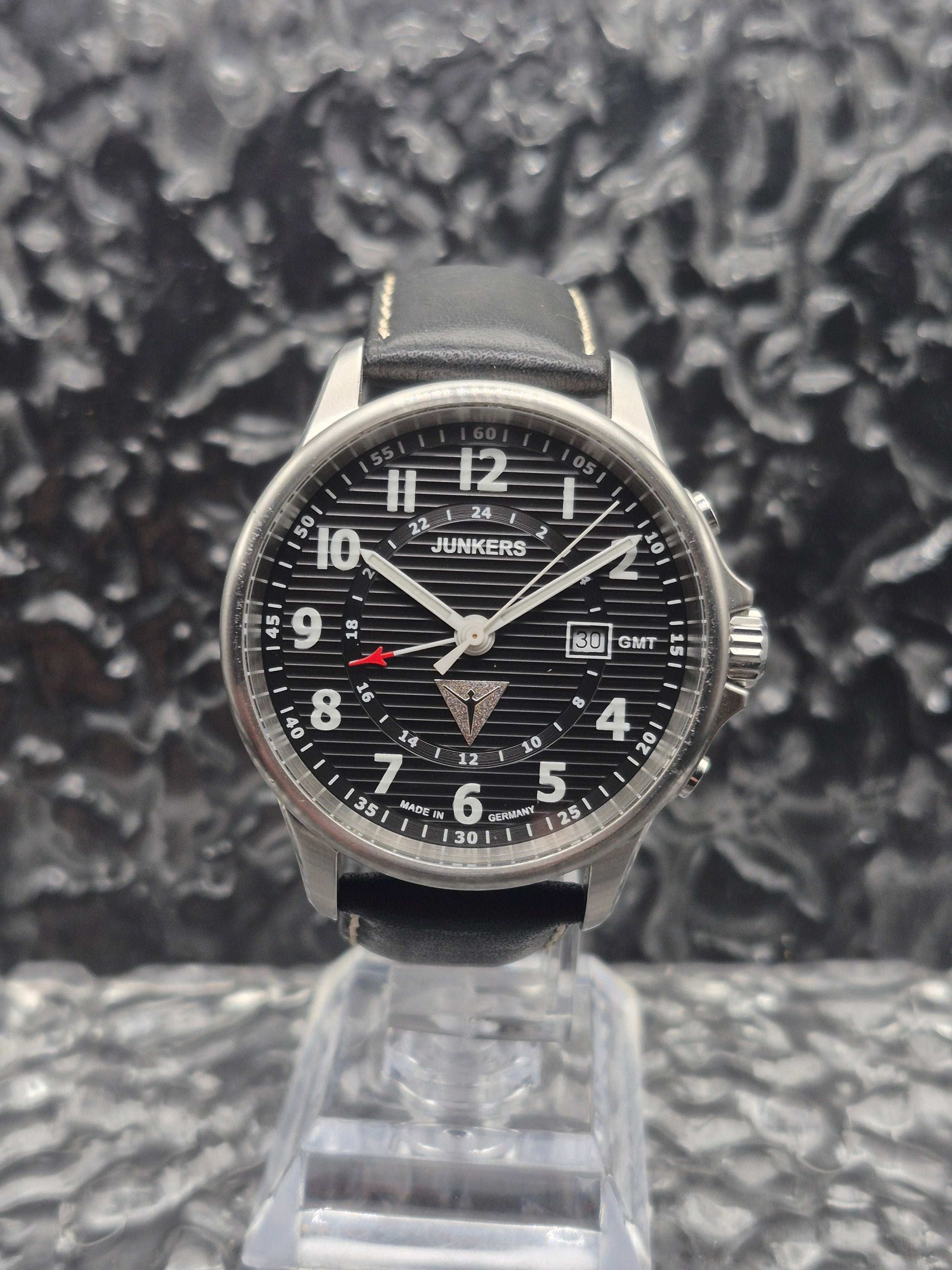 Junkers GMT Tante JU 52 Ref. 6848-2 Full Set Quartz - Red Robin Watches