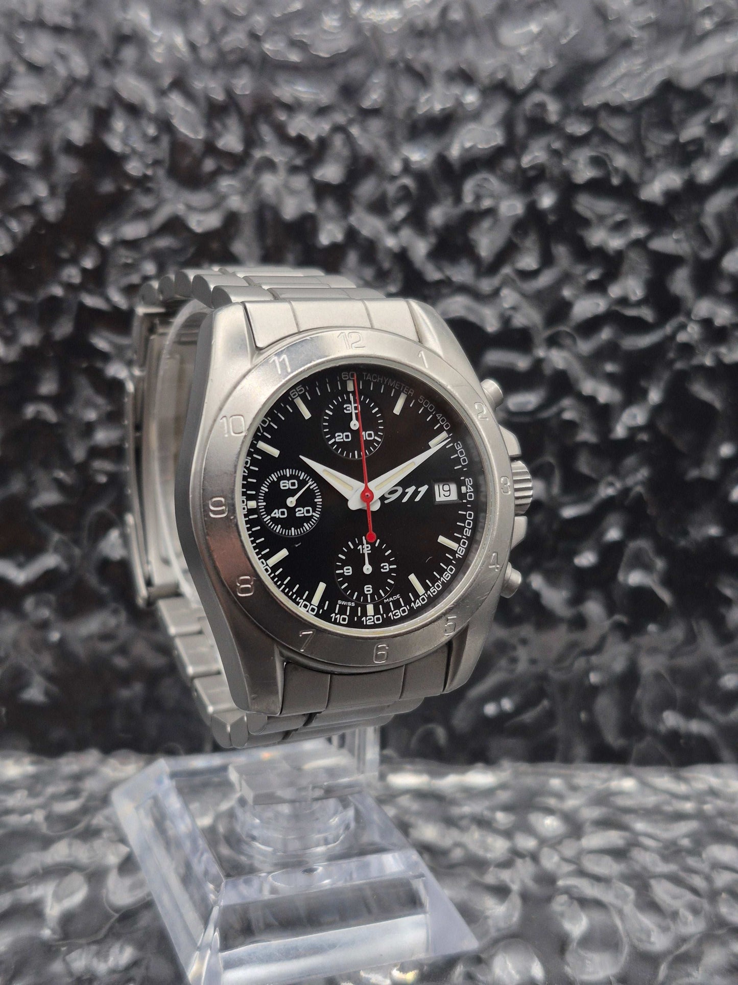 Porsche Design By Eterna Ref. 1506.41 Black Dial - Box And Cufflinks - Red Robin Watches