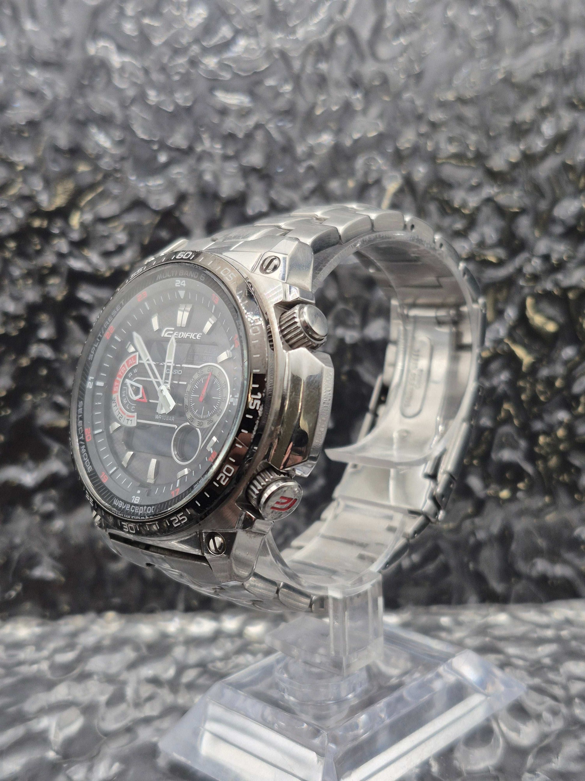 Casio Edifice Tough Solar Ref. ECW-M300E Ana-Digi Wave Ceptor - Red Robin Watches
