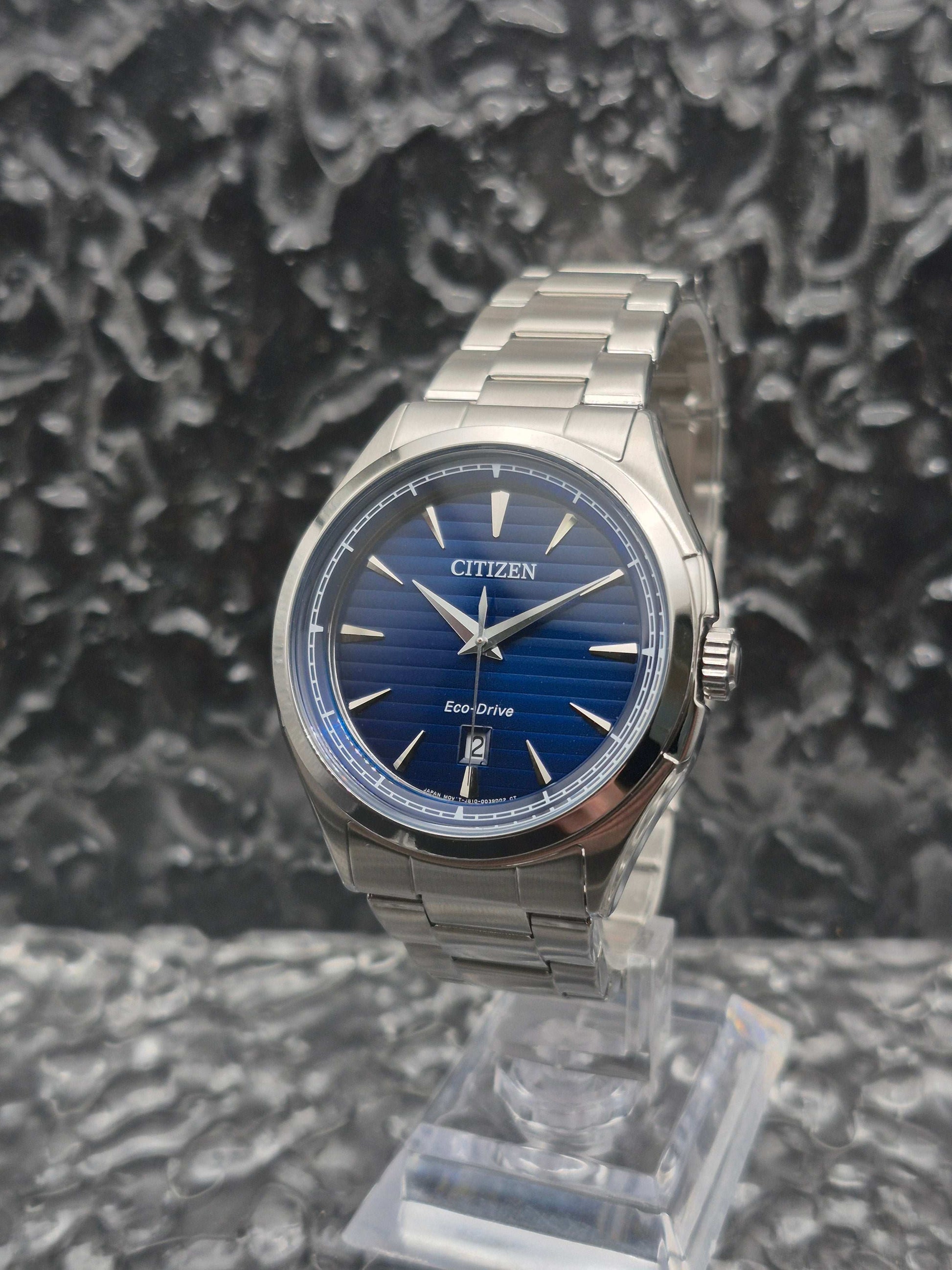 Citizen Eco-Drive Blue Dial Ref. AW1750-85L Full Set - Red Robin Watches