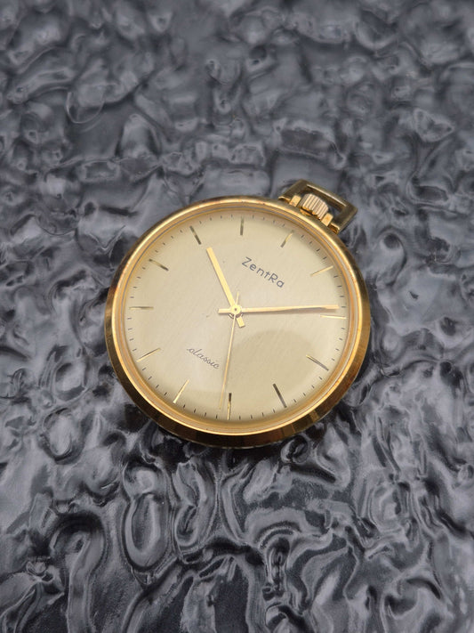 ZentRa Classic Pocket Watch Manual Wound Gold Tone