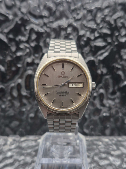 Omega Constellation Chronometer Ref. 198.0111 Quartz 18K WG Bezel