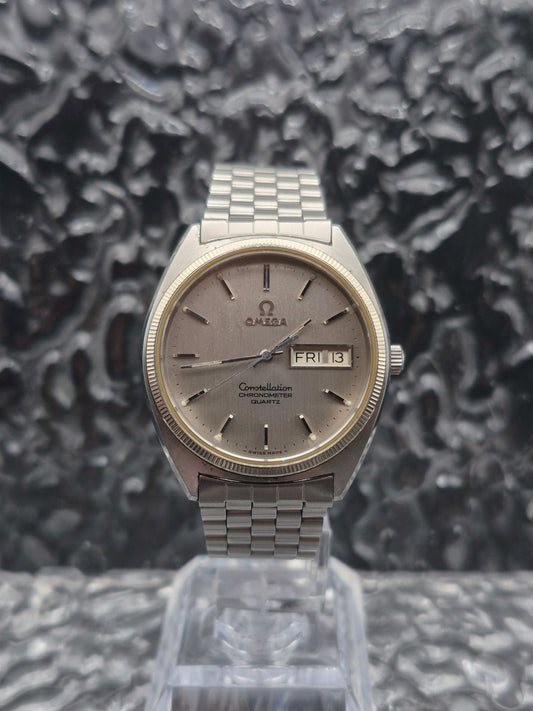 Omega Constellation Chronometer Ref. 198.0111 Quartz 18K WG Bezel