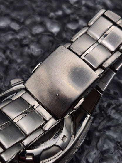 Seiko Kinetic Chronograph Ref. SNL015P1 - 7L22-0AD0 - Extra Original Strap! - Red Robin Watches