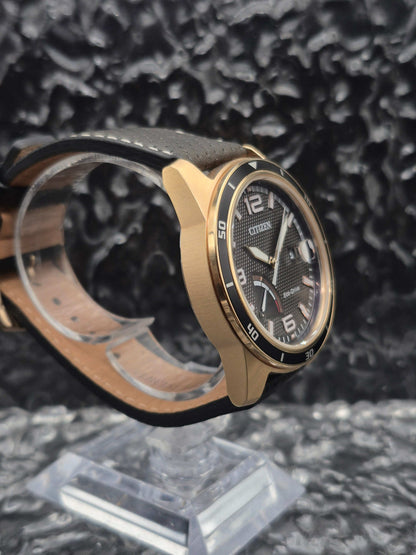 Citizen Eco-Drive Reserve Dial Ref. AW7033-16H Gold Tone Solar - Red Robin Watches