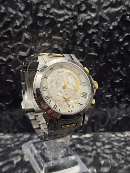 Seiko Kinetic Premier Chronograaf - Ref. 7L22-0AR0 - SNL042 - Full Set - Red Robin Watches