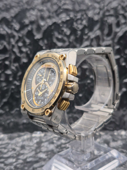 Seiko Kinetic Chronograph Ref. SNL054 - 7L22-0AV0 Two Tone