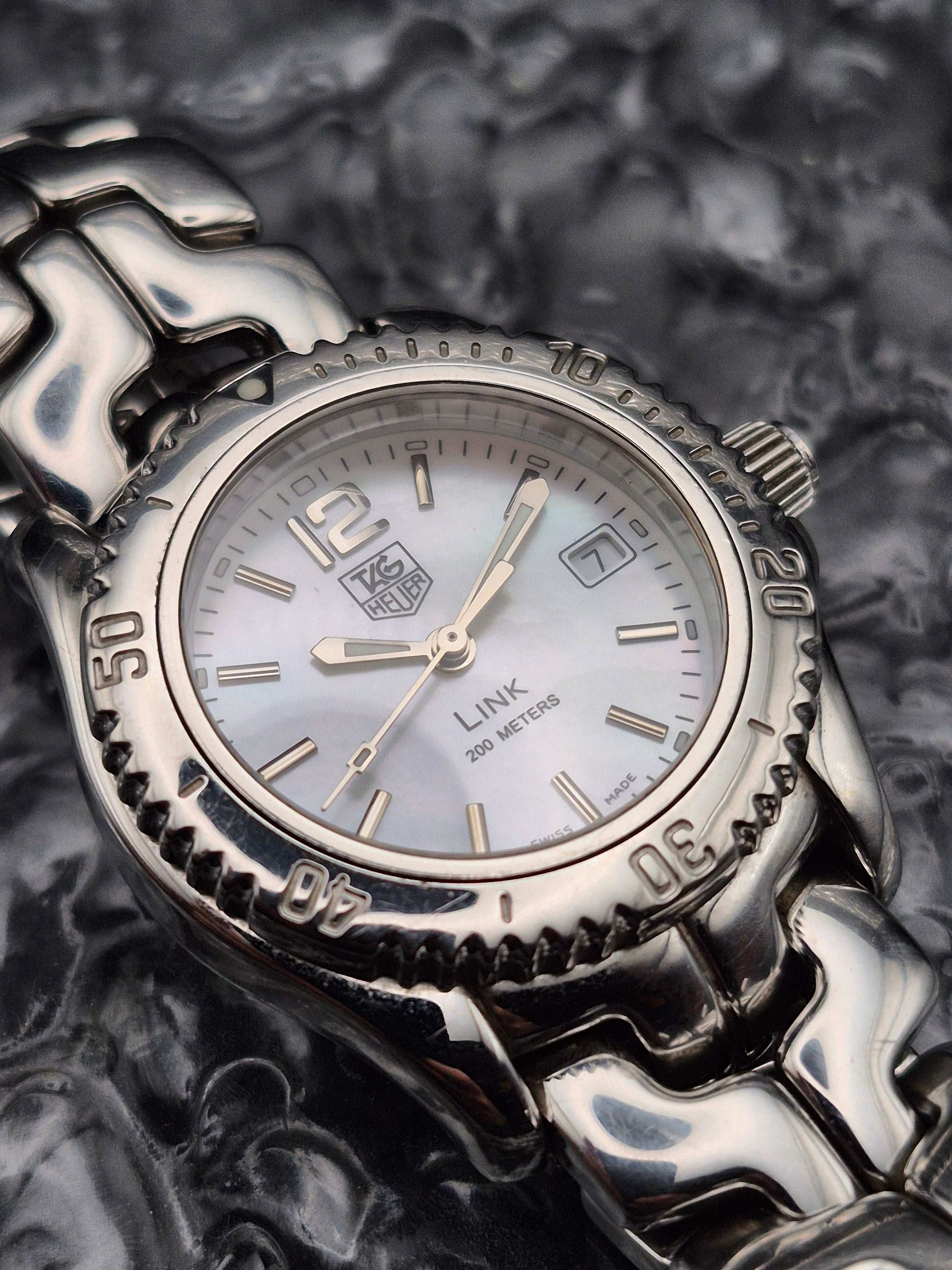 Tag Heuer Link Ref. WT1315 Mother Of Pearl Quartz Date Ladies - Red Robin Watches