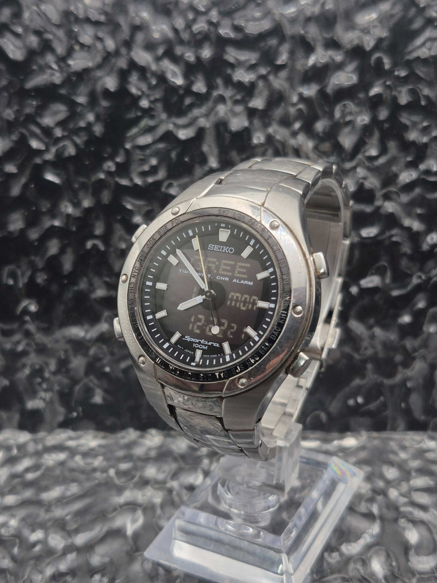 Seiko Sportura Ana-Digi Ref. H023-00A0 Multifunctional Quartz