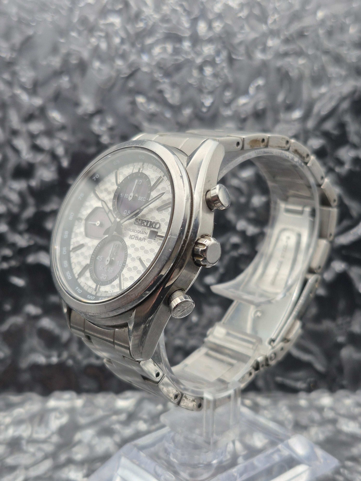 Seiko Solar Chronograph Ref. SSC769P1 - V176-0BH0 Macchina Sportiva White Dial