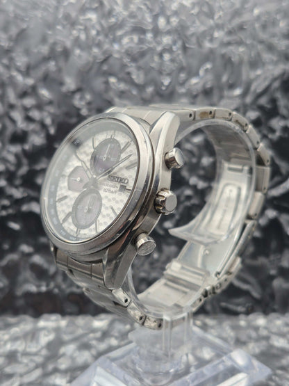 Seiko Solar Chronograph Ref. SSC769P1 - V176-0BH0 Macchina Sportiva White Dial